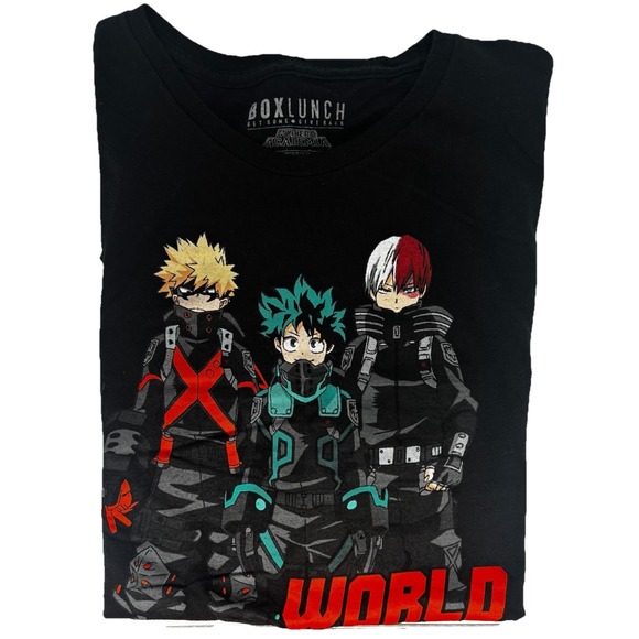 Boxlunch Other - BoxLunch My Hero Academia World Heroes' Mission Men's T-Shirt 2XL Black